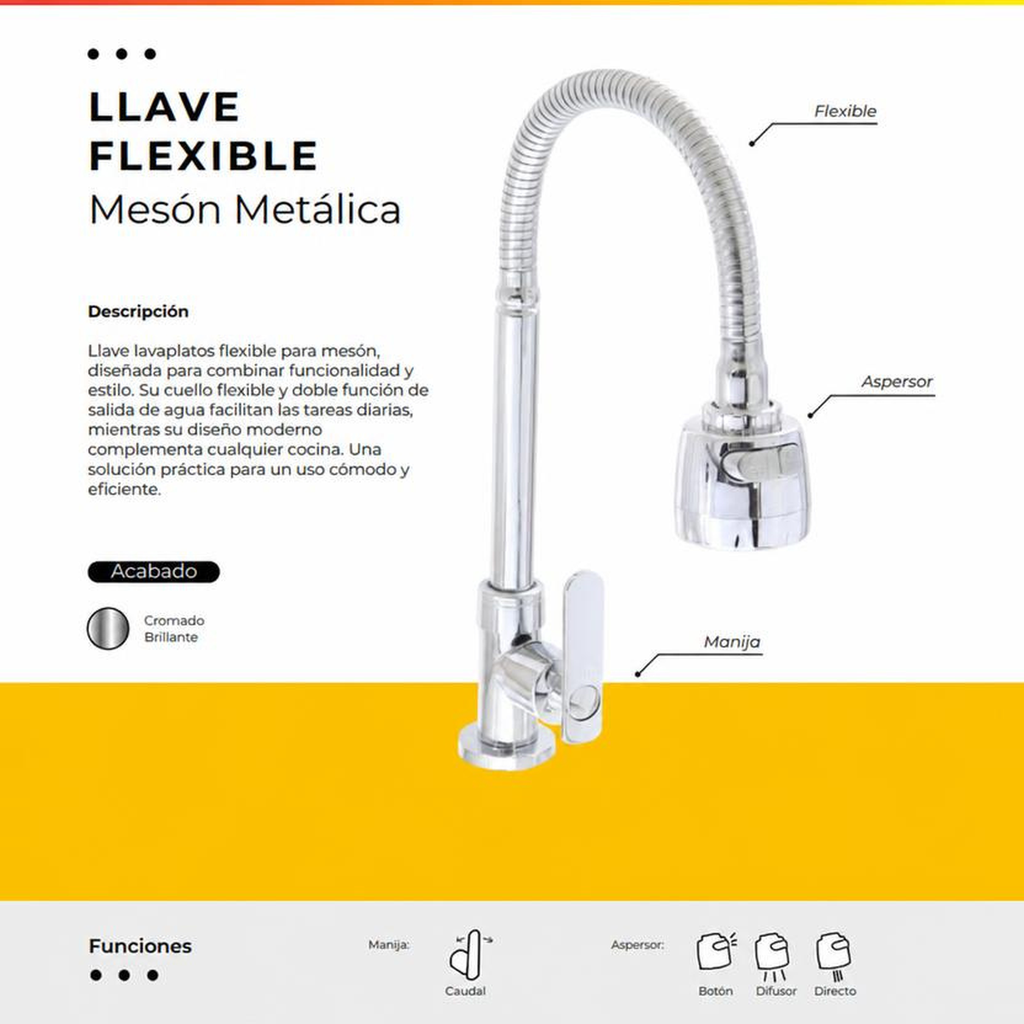 [IM-025] JGA40 LLAVE FLEXIBLE MESON METALICA