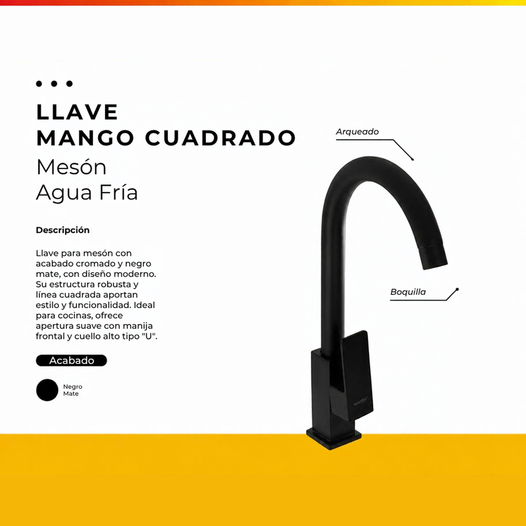 [IM-062] JGA-45N LLAVE AGUA FRIA MESON NEGRA