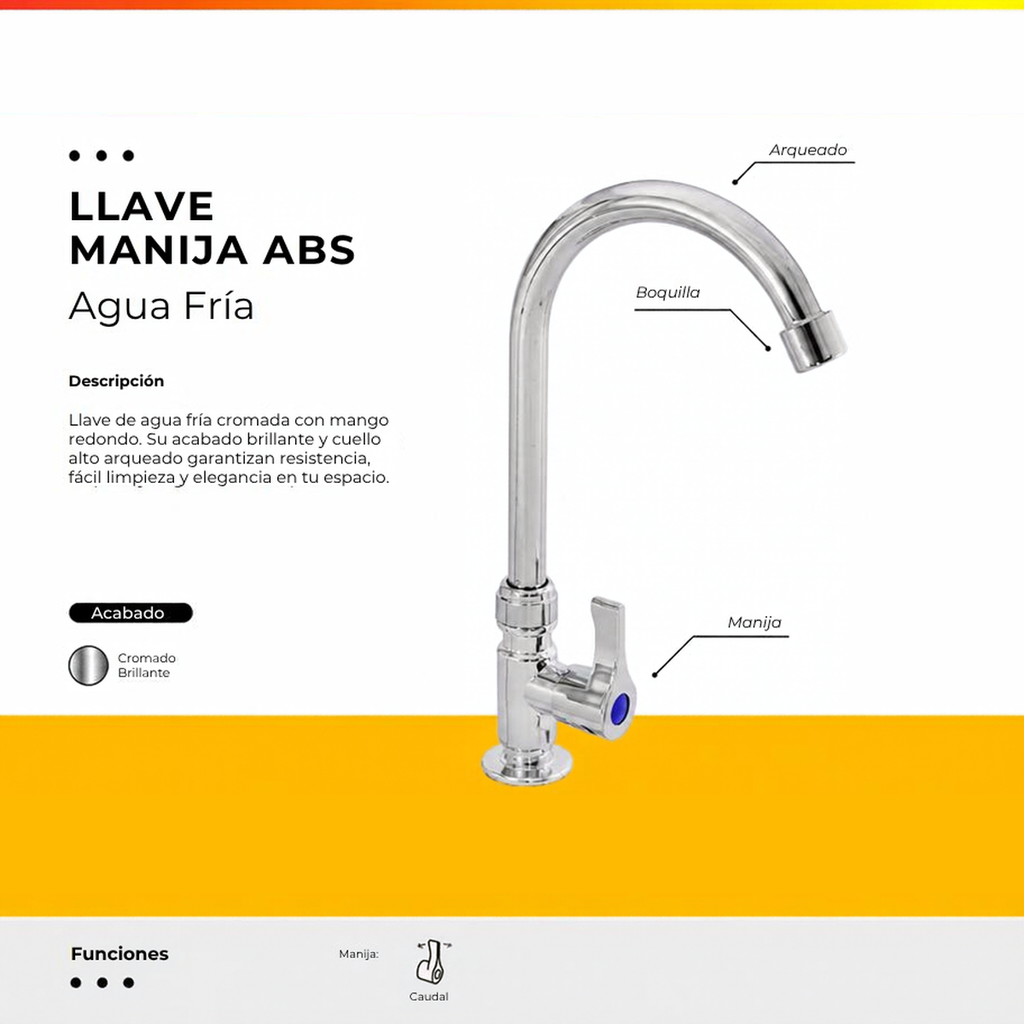 [IM-081] JG17-11 LLAVE AGUA FRIA MANIJA ABS